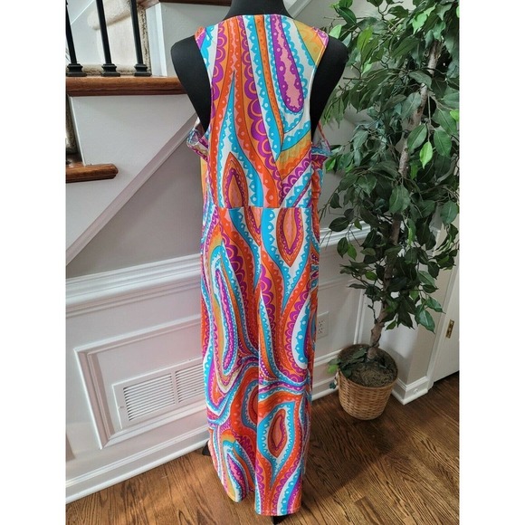 Heart Soul Women Multicolor Sweetheart Neck Sleeveless Casual Knee Length Dress - Picture 7 of 12